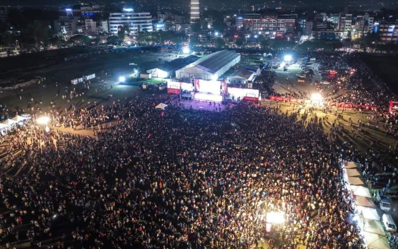 Drone Shows Thousands Turning Up In Nepal For T20 WC 2024 Screening (Check Pics)